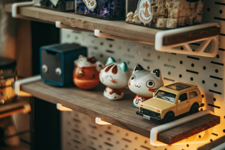Acrylic Stand Metal Shelf