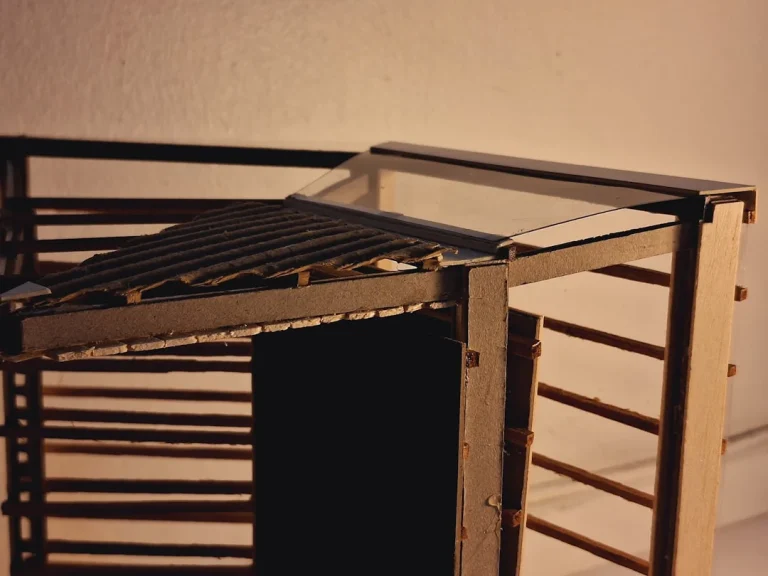 Aluminum Frame Wooden Rack