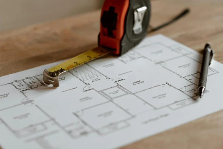 Blueprint Measuring Tape Pencil
