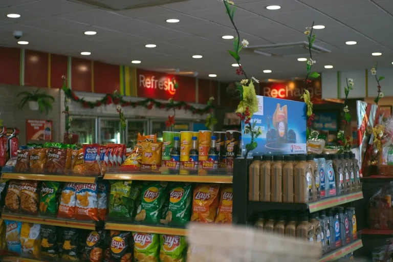 Checkout Counter Supermarket Interior