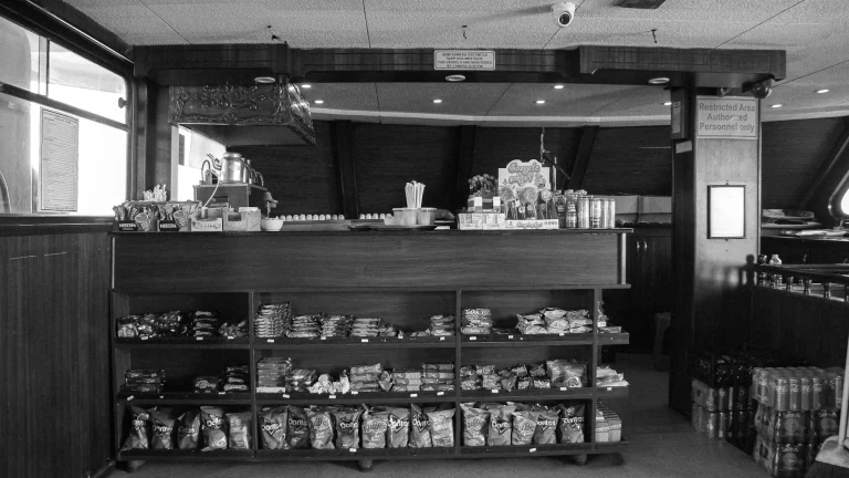 Convenience Store Entrance Snack Shelf