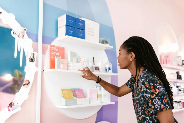 Cosmetic Display Retail Store Interior