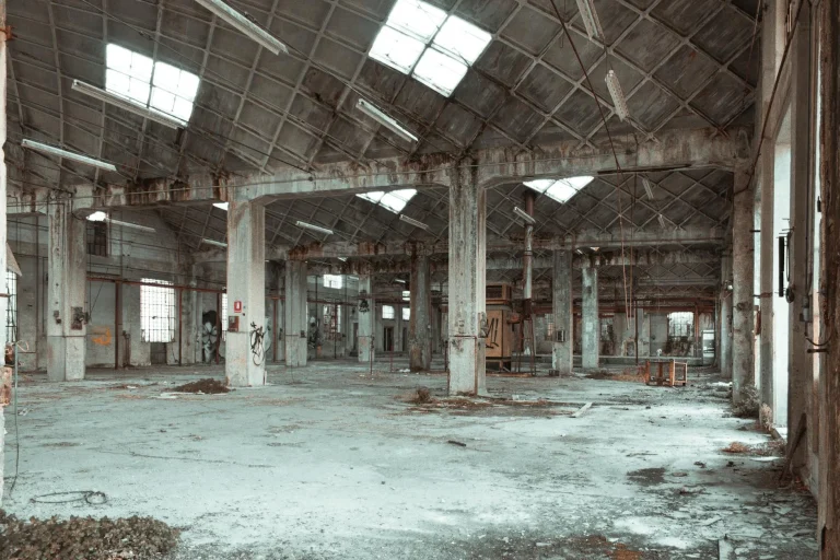 Empty Warehouse Warehouse Floor Plan High Ceiling