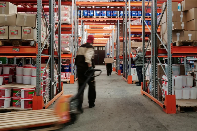 Forklift Warehouse Pallet Storage