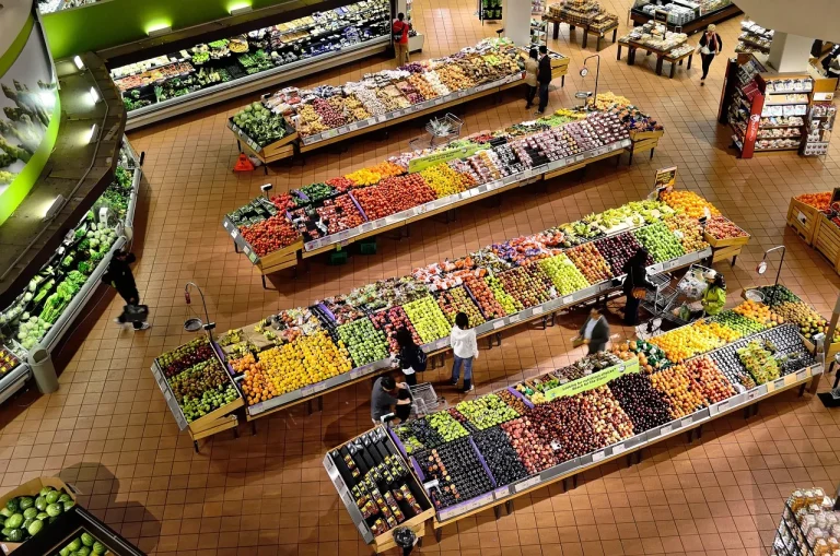 Grocery Store Shopping Aisle