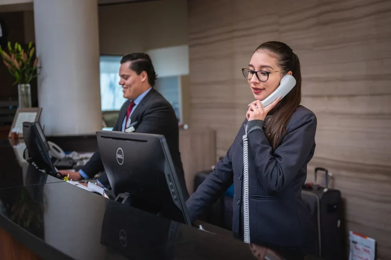 Hotel Lobby Reception Desk