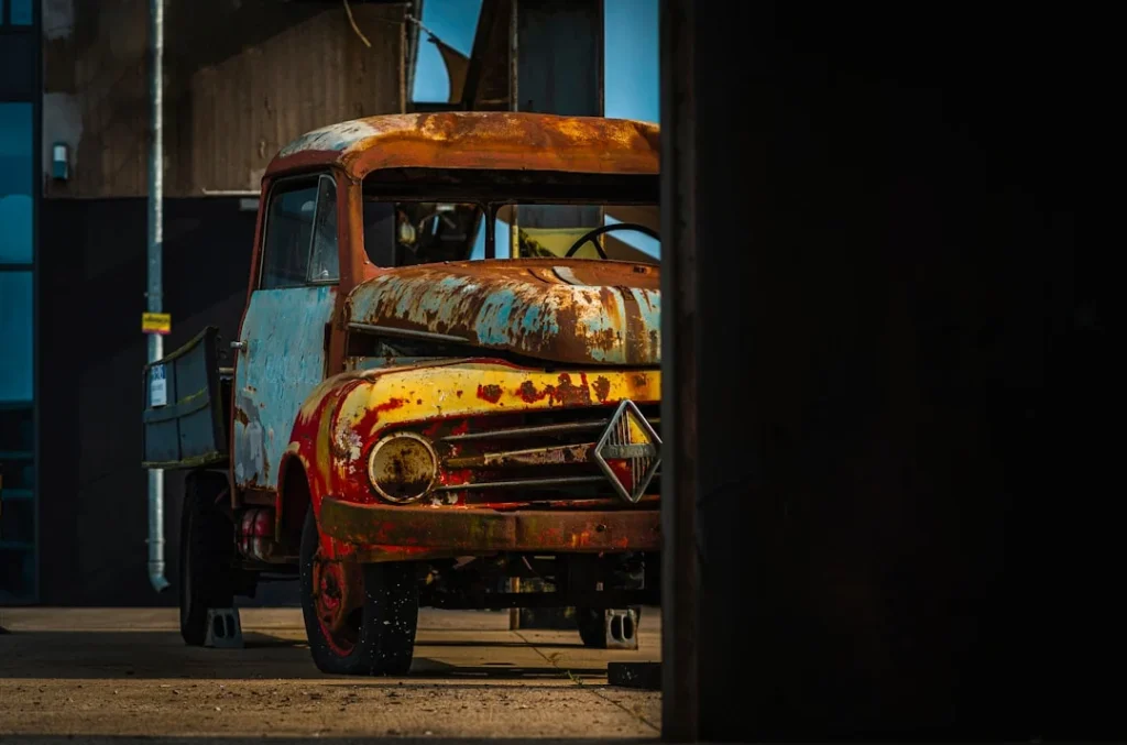 Industrial Area Logistics Truck