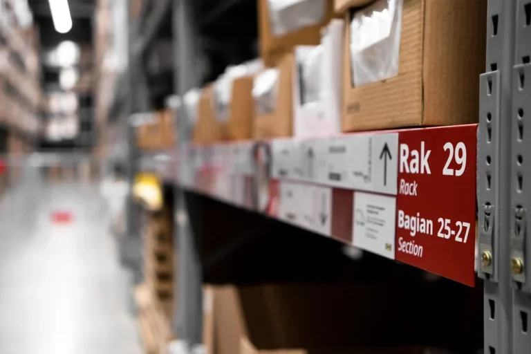 Magnetic Label Warehouse Rack