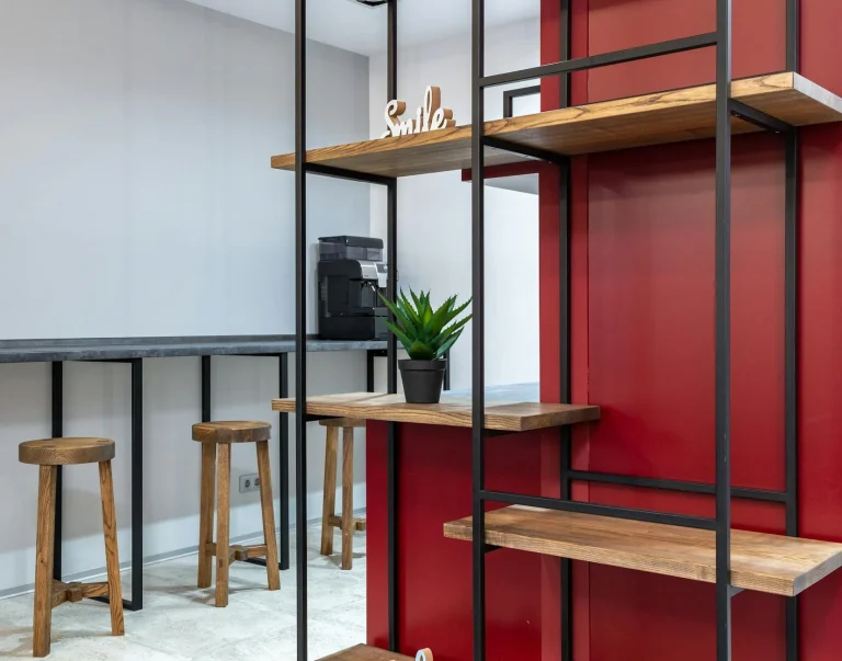 Metal Shelf Wooden Furniture