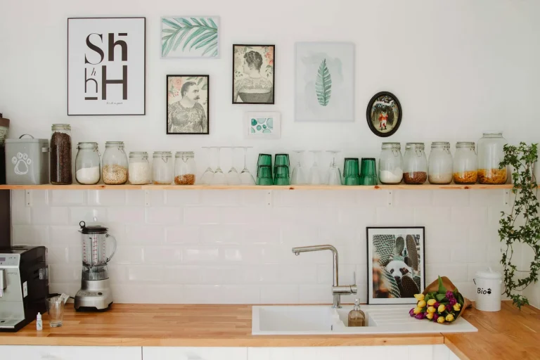 Metal Shelf Wooden Rack