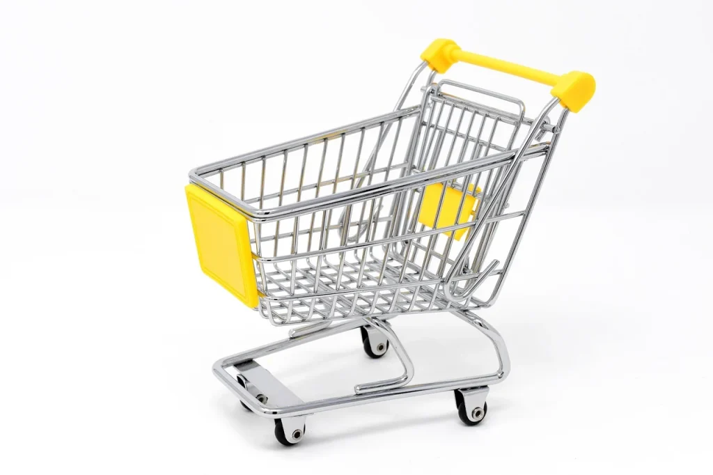 Metal Shelving Shopping Center