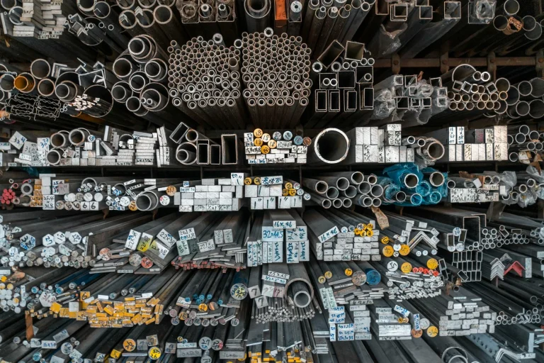 Metal Shelving Warehouse Organization