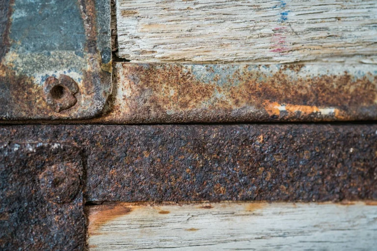 Metal Shelving Wood Texture