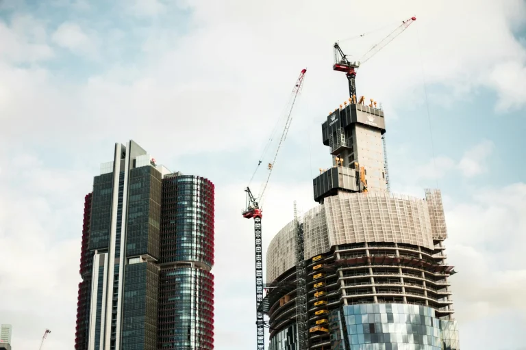 Modern City Construction Site