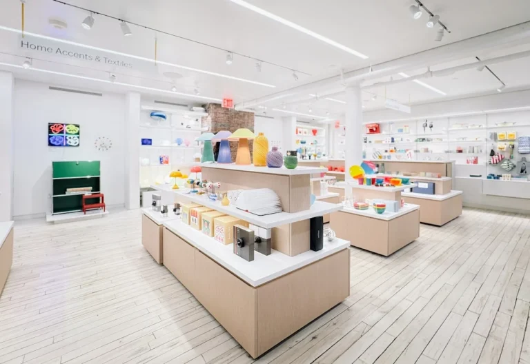 Modern Retail Store Shelves