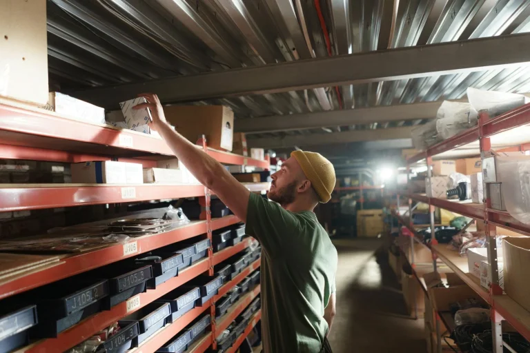 Organized Warehouse Industrial Shelving