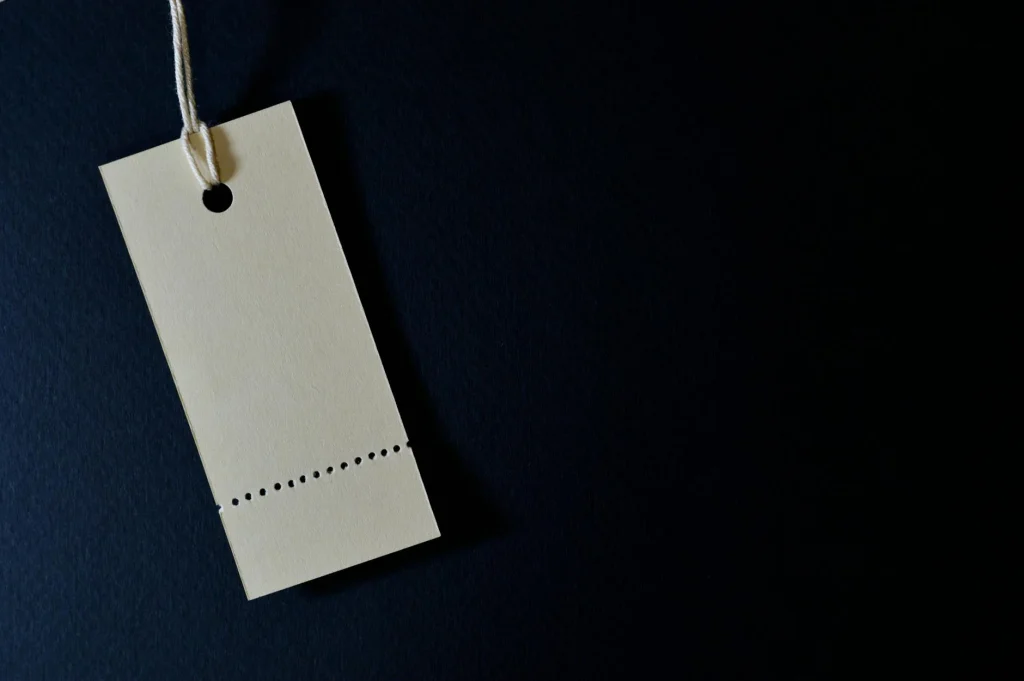 Price Tag Shelf Label