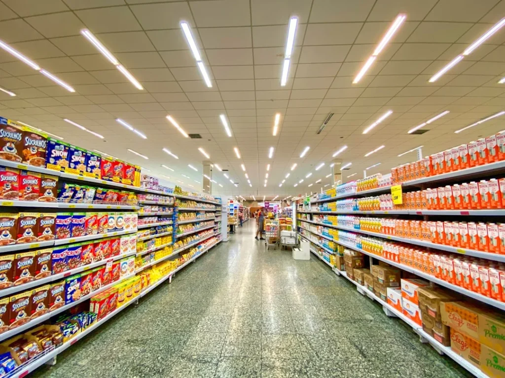 Retail Store Supermarket Shelf Business Interior