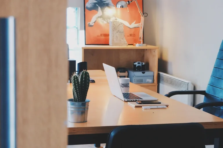 Small Cashier Desk Minimalist Store Interior