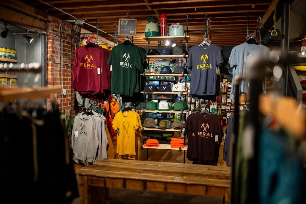 Small Display Rack Retail Store Interior