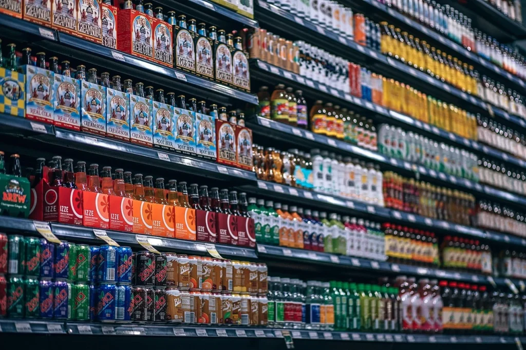 Snack Display Grocery Store