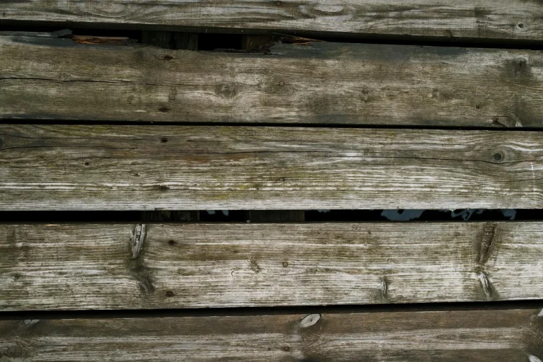 Steel Pipe Wood Planks Metal Material