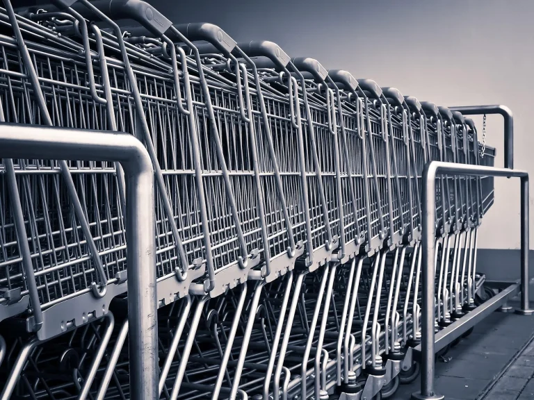 Supermarket Aisle Grocery Shelves