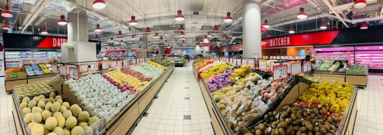 Supermarket Aisle Island Shelving