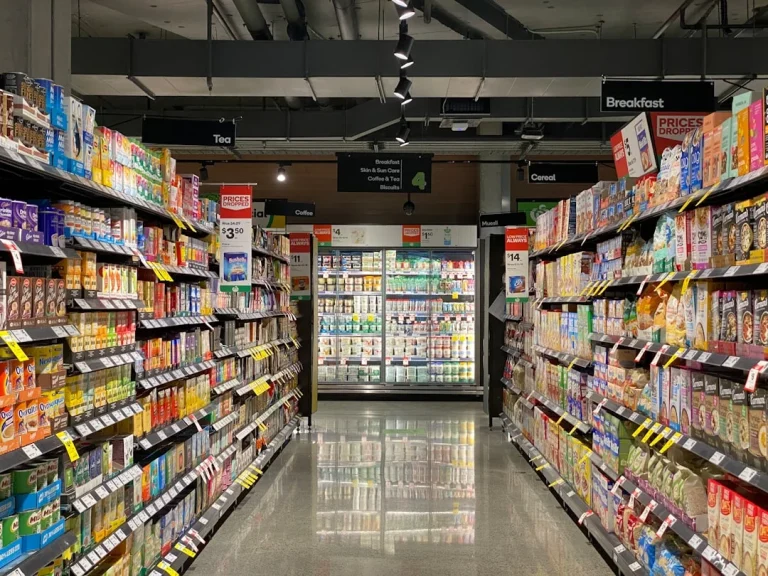 Supermarket Aisle Metal Rack