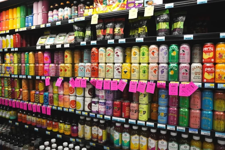 Supermarket Aisle Retail Display Store Shelves