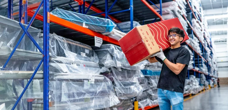 Supermarket Aisle Warehouse Racks