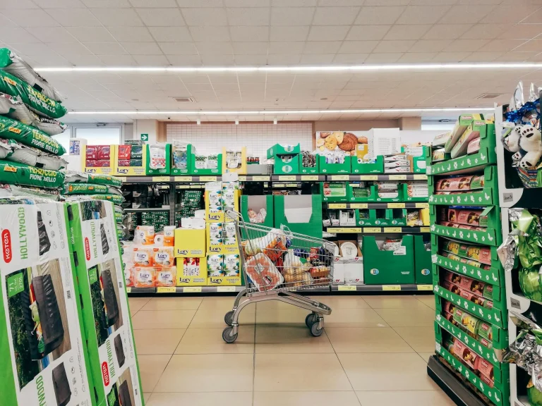 Supermarket Counter Minimalist Furniture Shop Interior