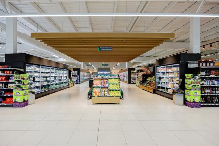 Supermarket Interior Shopping Aisle