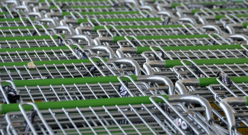 Supermarket Shelf Retail Store Interior