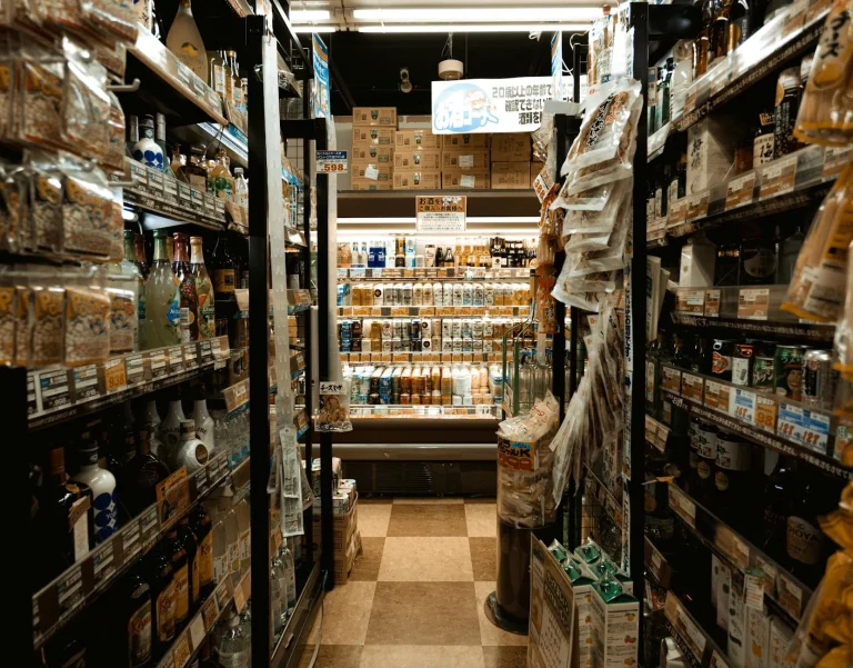 Supermarket Shelf Retail Store Interior