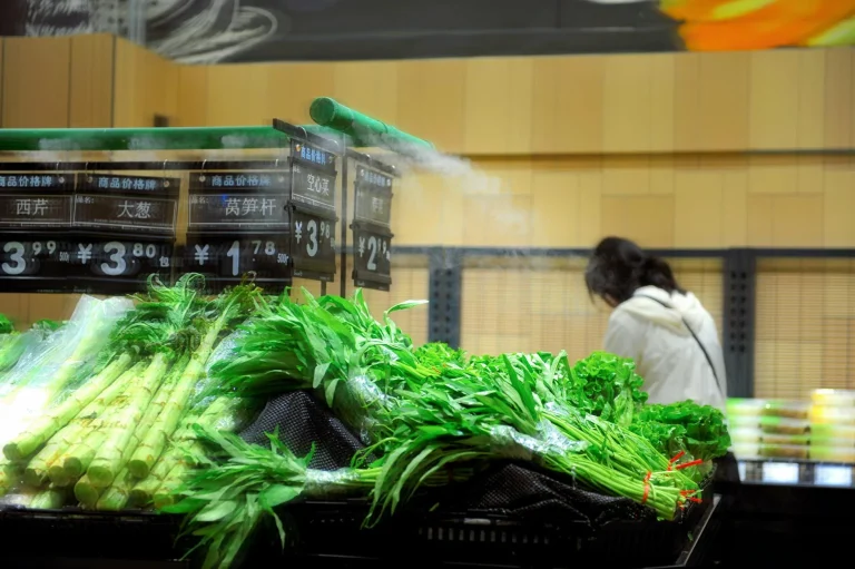 Vegetable Rack Supermarket Display