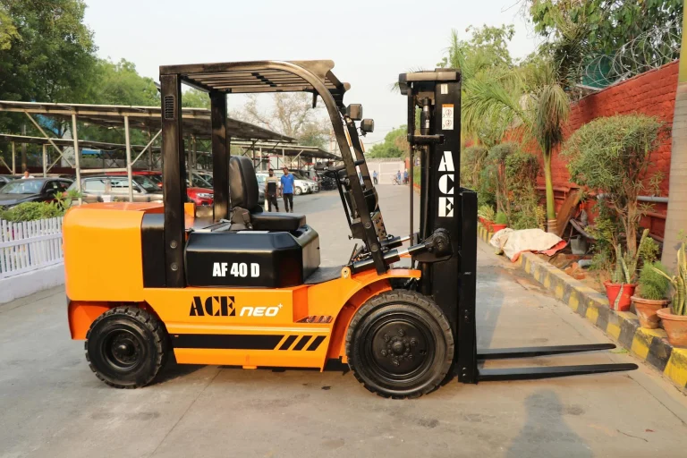 Warehouse Shelves Forklift