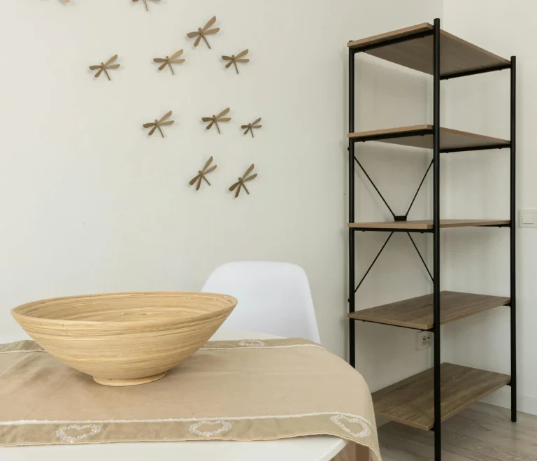 Wood Material Metal Shelf