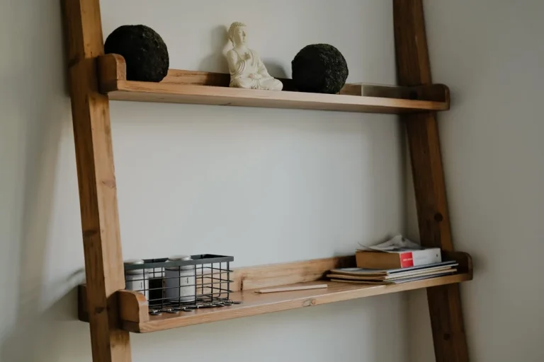 Wood Shelf Metal Rack