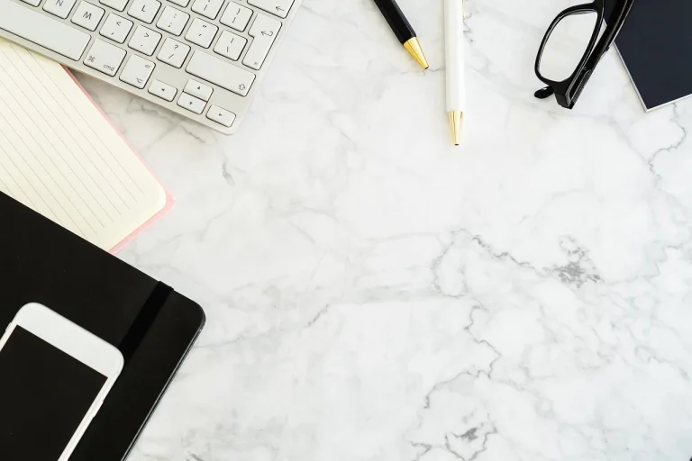 Wood Texture Marble Desk