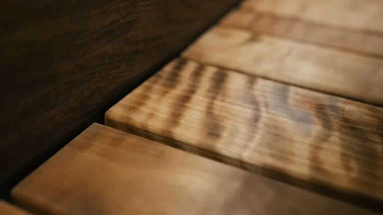 Wood Texture Stainless Steel Table