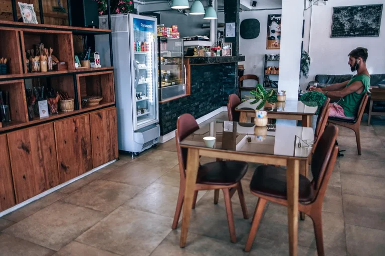 Wooden Counter Retail Store Interior