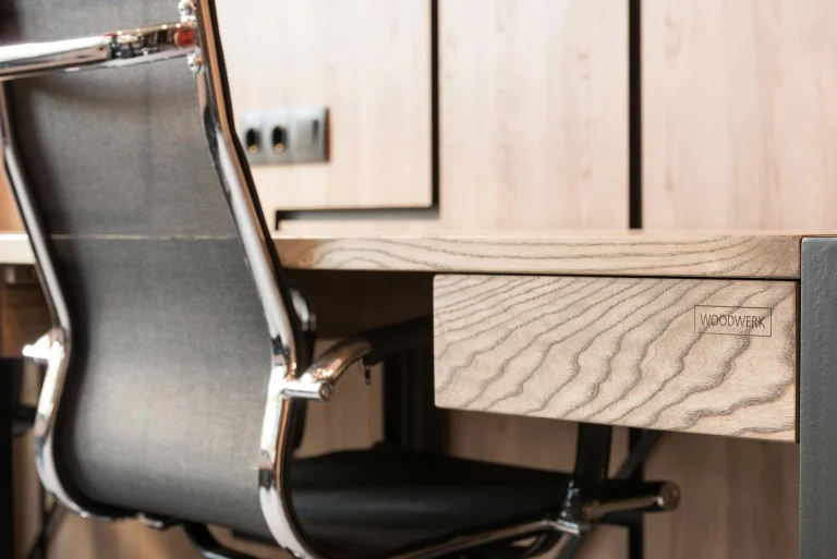 Wooden Desk Metal Furniture Interior Design