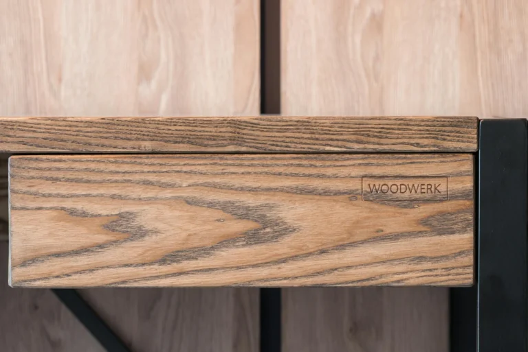 Wooden Desk Steel Frame