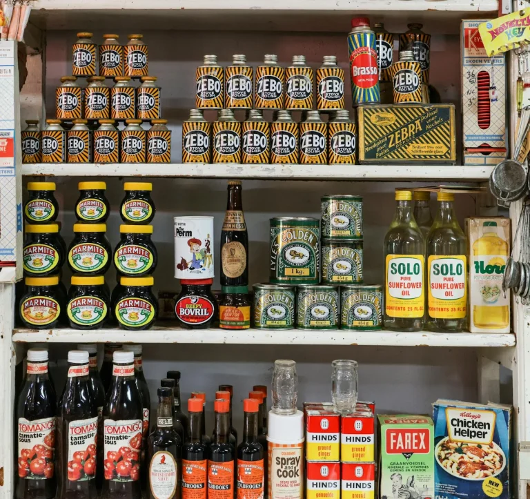 Wooden Shelf Grocery Store