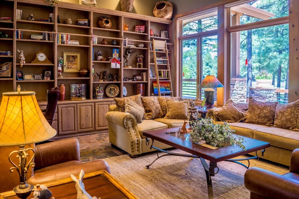 Wooden Shelf Natural Interior
