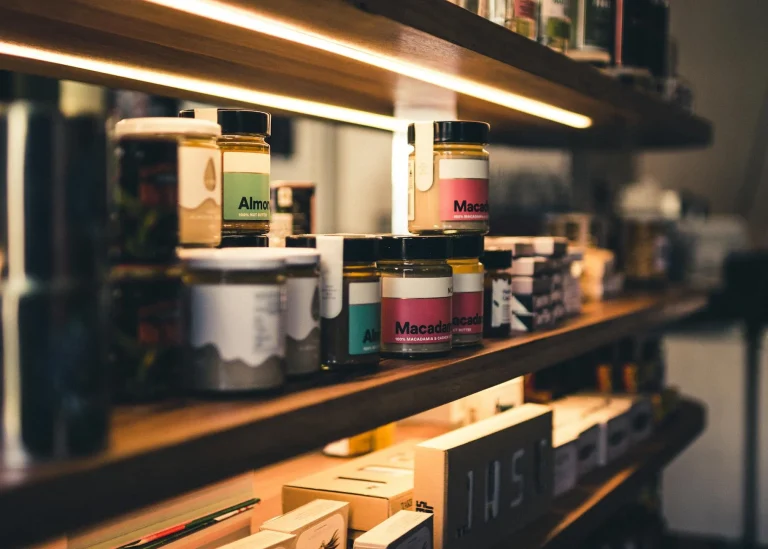 Wooden Shelf Retail Interior