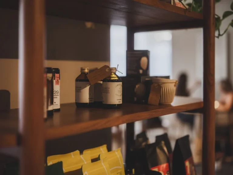 Wooden Shelf Retail Interior