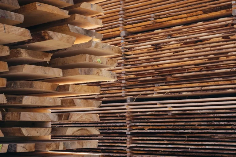 Wooden Shelves Storage Warehouse
